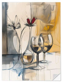 Vinilo para la pared Wine night - DejaReve