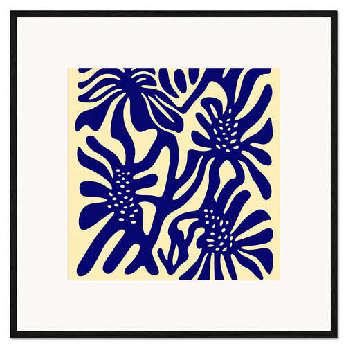 Framed art print Abstract Blue