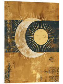 Acrylic print Sun and Moon