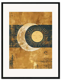 Framed art print Sun and Moon