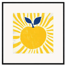 Framed art print Yellow apple