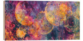 Wood print Vibrant Essence - DejaReve