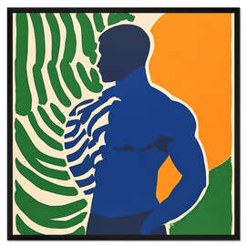 Gerahmter Kunstdruck Siegreicher Athlet