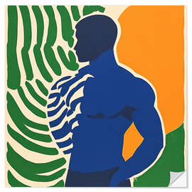 Wandsticker Siegreicher Athlet