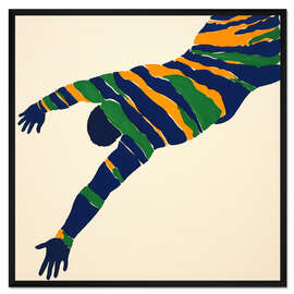 Gerahmter Kunstdruck Turmspringer