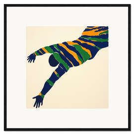 Gerahmter Kunstdruck Turmspringer