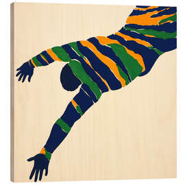 Holzbild Turmspringer