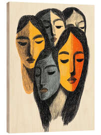 Wood print Soulful Reflections - DejaReve