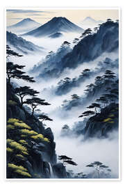 Poster Misty Landscape