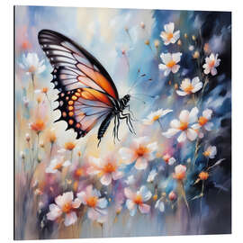 Alubild Verträumter Schmetterling - Mango Art