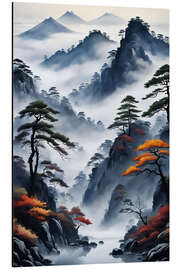 Magnettafel Asiatische Landschaft