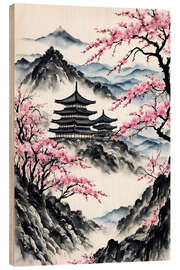 Cuadro de madera Chinese Spring - Mango Art