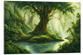 Acrylic print Into the jungle