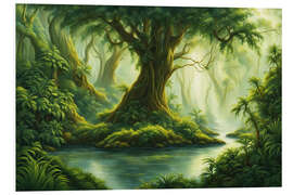 Hartschaumbild Im Dschungel