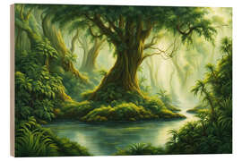 Print på træ Into the jungle