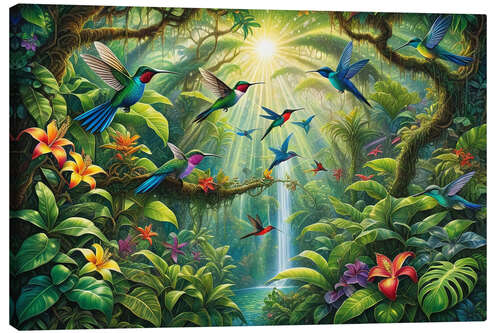 Quadro em tela Exotic Jungle