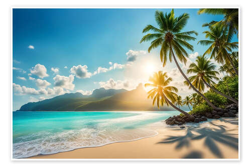 Poster Tropical Beach