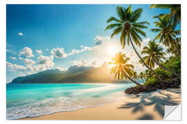Wall sticker Tropical Beach - Mango Art
