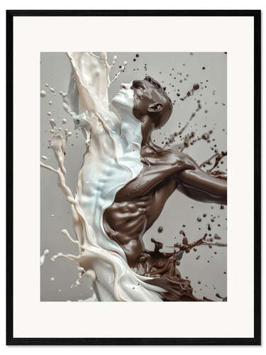Gerahmter Kunstdruck Splashing Man