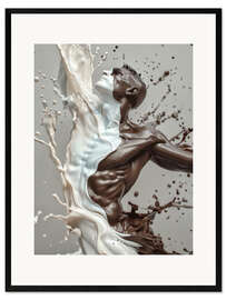 Gerahmter Kunstdruck Splashing Man