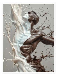 Wall print Splashing Man - Bettina Dittmann