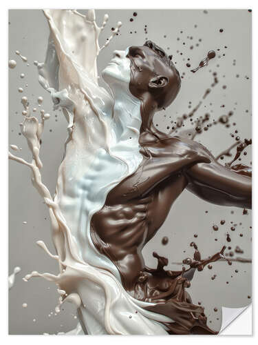Wandsticker Splashing Man