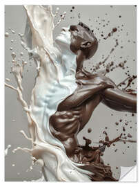 Wandsticker Splashing Man