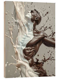 Holzbild Splashing Man