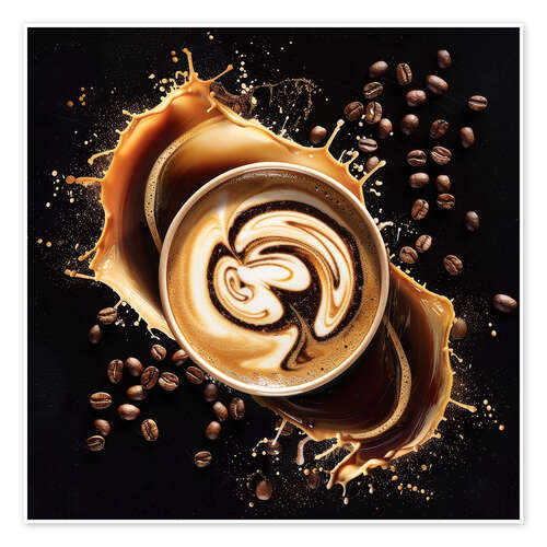 Poster Swirling Coffee