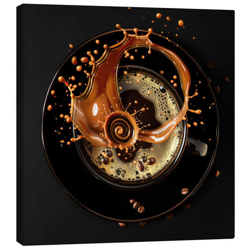 Tableau sur toile Coffee Splash