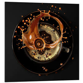 Magnettafel Kaffee Splash