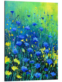 Alubild Blaue Kornblumen - Pol Ledent