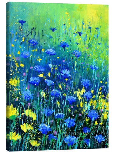 Canvas print Blue cornflowers