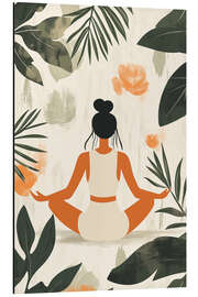 Magnettafel Yoga Sommerstimmung