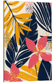 Cuadro de aluminio Atmospheric boho leaves - Frank Daske