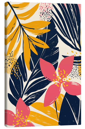 Lienzo Atmospheric boho leaves