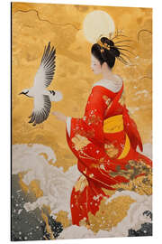 Aluminium print Japanese Golden Nihonga - Frank Daske