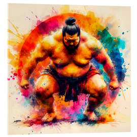 Akryylilasitaulu Japanese sumo wrestler I
