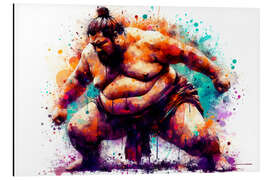 Magnettafel Japanischer Sumo-Ringer II