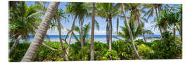 Obraz na szkle akrylowym Jungle paradise with palm trees - Jan Christopher Becke