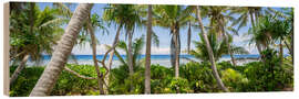 Obraz na drewnie Jungle paradise with palm trees - Jan Christopher Becke