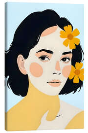 Canvas print Variegated Human - 83 Oranges
