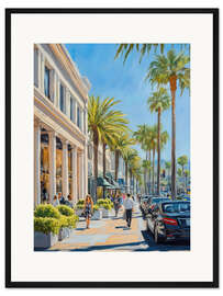 Gerahmter Kunstdruck Rodeo Drive
