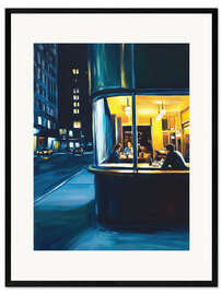 Impresión de arte enmarcada Modern Nighthawks