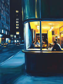 Magnettafel Modern Nighthawks