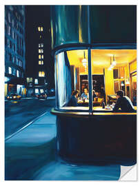 Sticker mural Modern Nighthawks