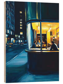 Hout print Modern Nighthawks - Felipe Hora