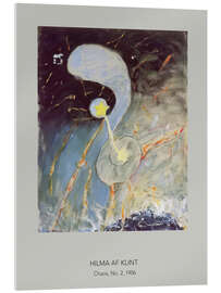 Obraz na szkle akrylowym Chaos, No. 2, 1906 - Hilma af Klint