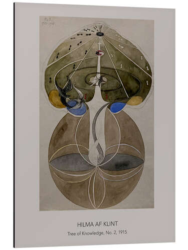 Aluminiumtavla Tree of Knowledge, No. 2, 1915
