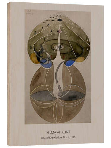 Tableau en bois Tree of Knowledge, No. 2, 1915